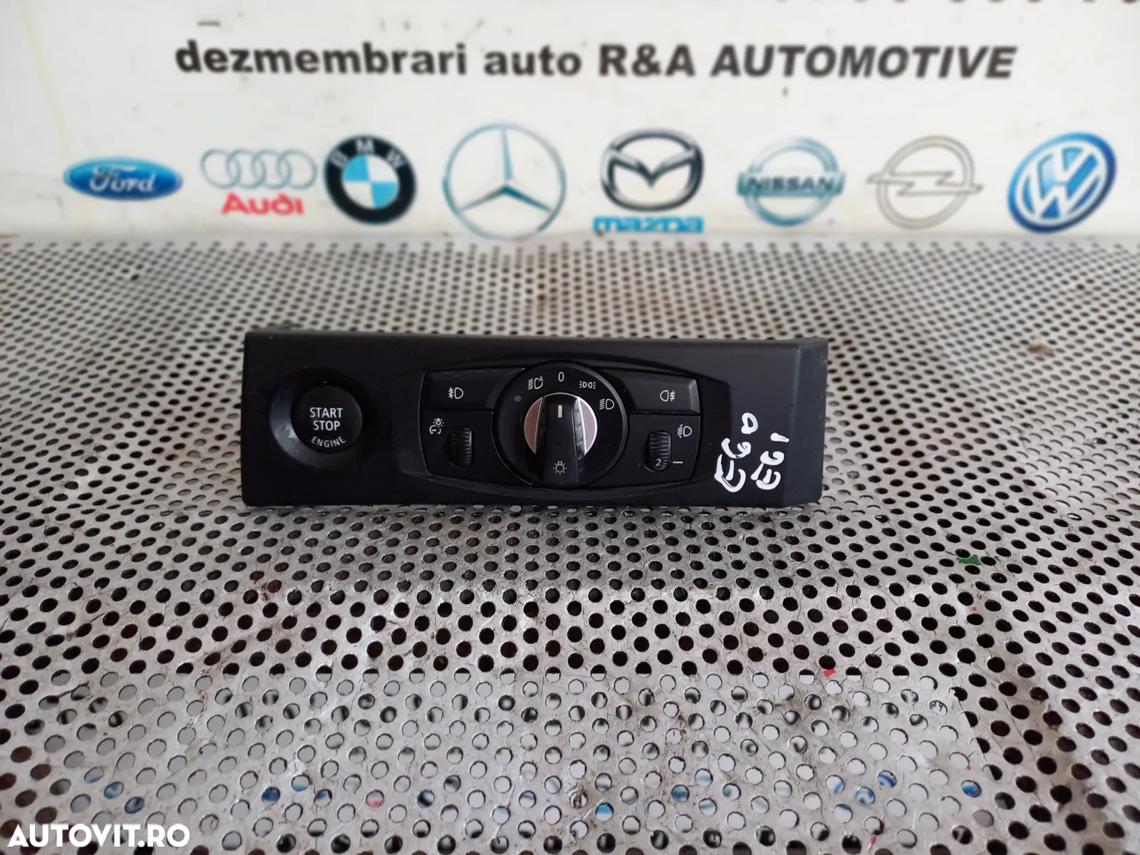 Bloc Lumin Buton Start Stop Bmw E60 E61   - Dezmembrari Arad - 5