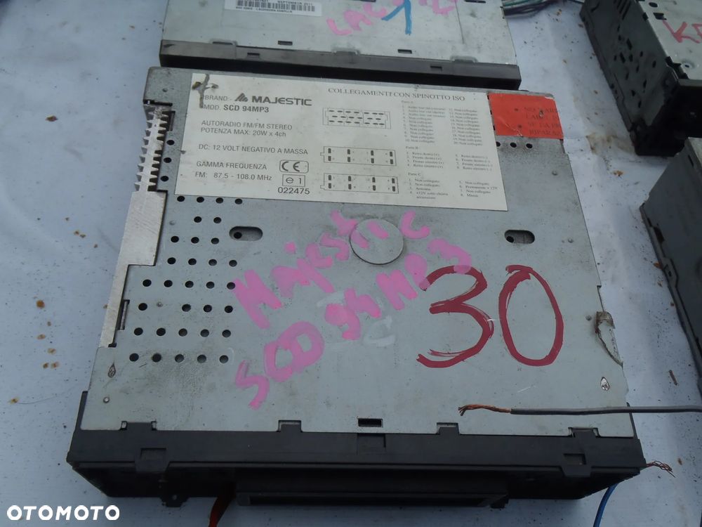 radio radiootwarzacz jvc kenwood sony alpina lg pionier same tyły radia - 17