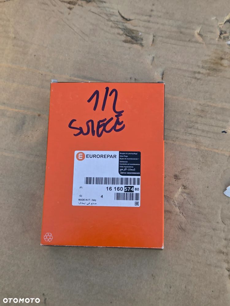 Świeca Świece żarowa Citroen Peugeot Ford 1.4 1.6 HDI TDCi 1616057480 5960E9 - 6