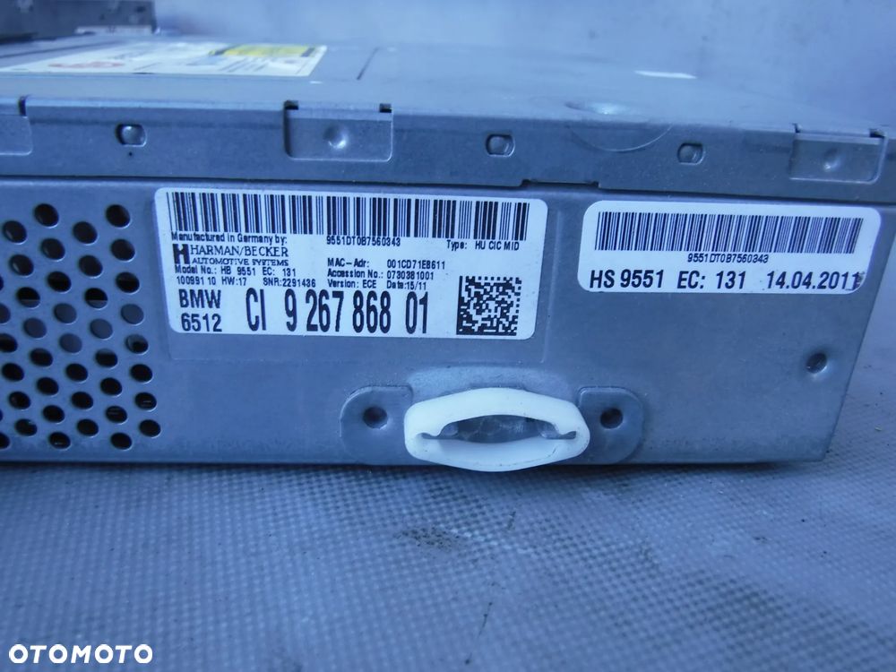 BMW F01 F02 F04 F10 F11 F12 F13 F10 F11 LCI RADIO CZYTNIK CD NAWIGACJI NAVI 9267868 - 2