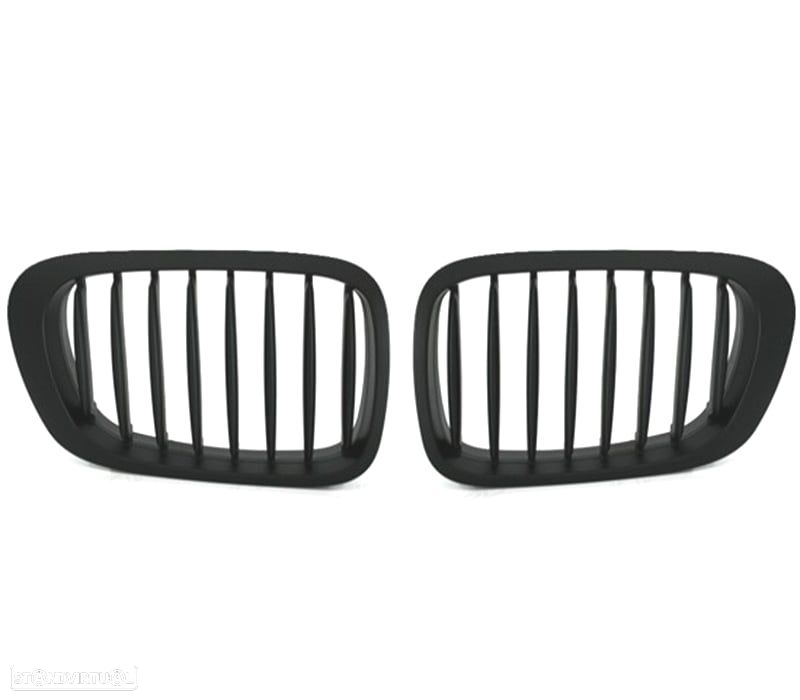 GRELHAS FRONTAIS BMW E46 COUPE 99-03 CABRIO 00-03 PRETO MATT - 6