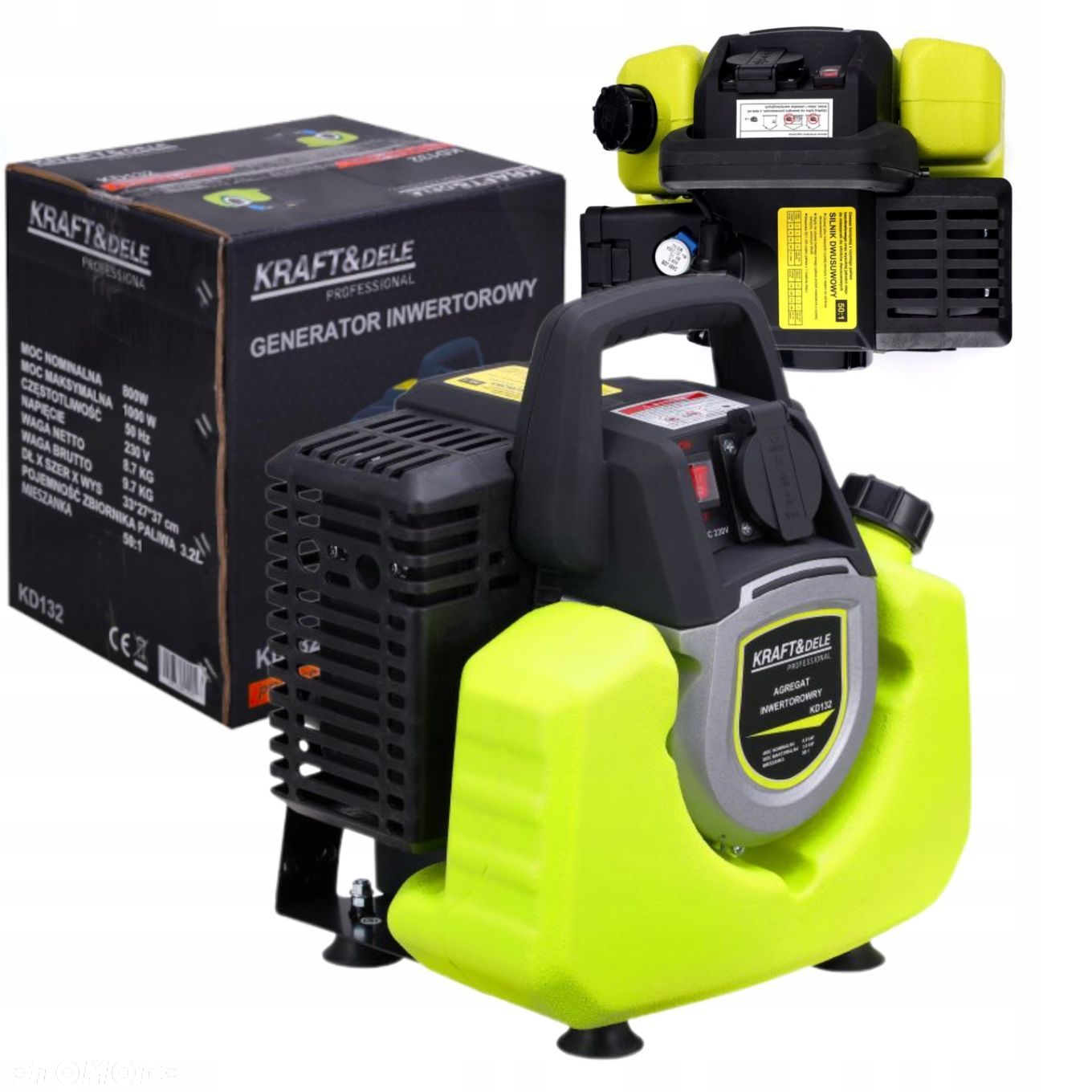 AGREGAT PRĄDOTWÓRCZY GENERATOR INWERTOROWY 1000W 2 SUW KRAFTDELE KD132 - 1