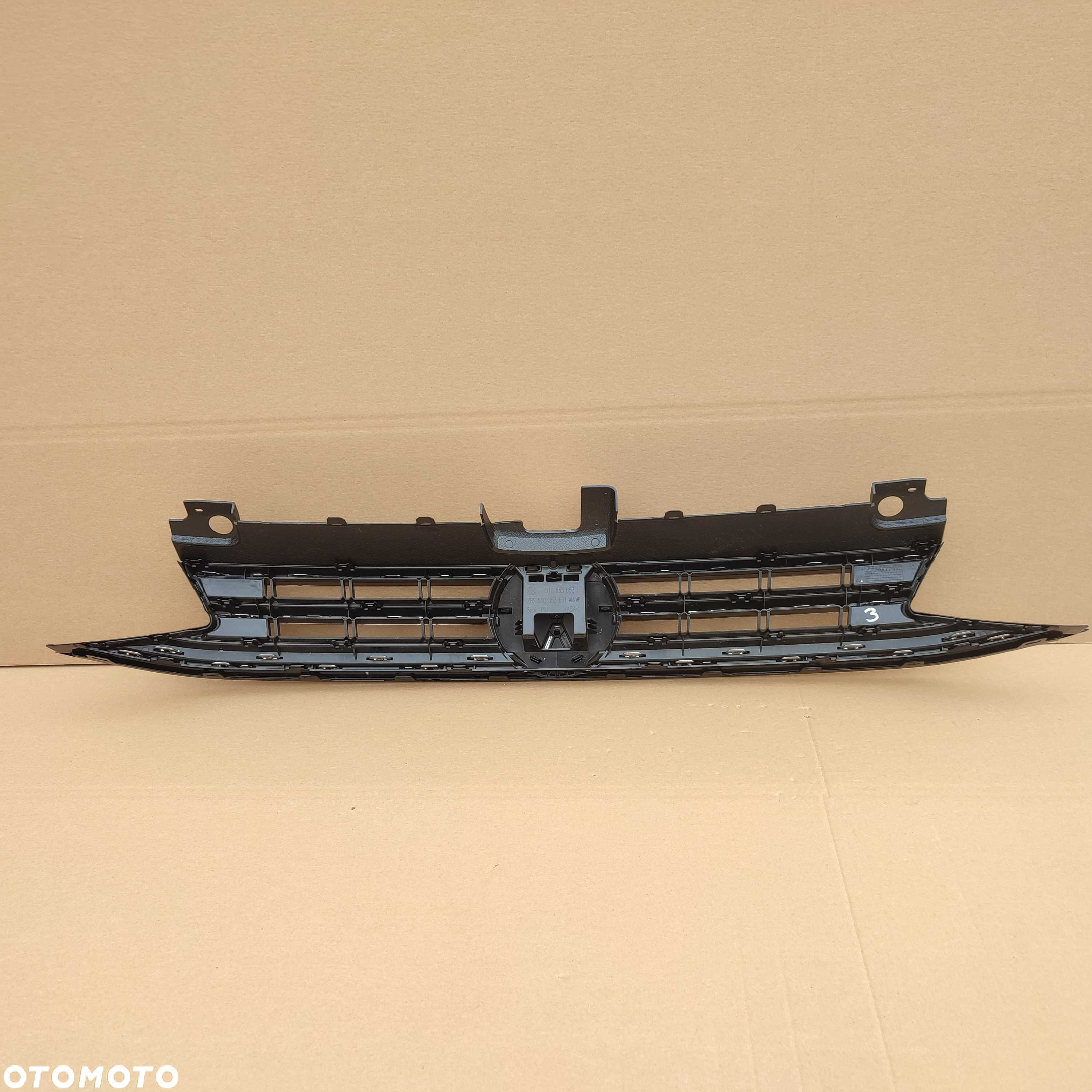 VW Golf Sportsvan Lift grill atrapa zderzaka chrom emblemat - 5