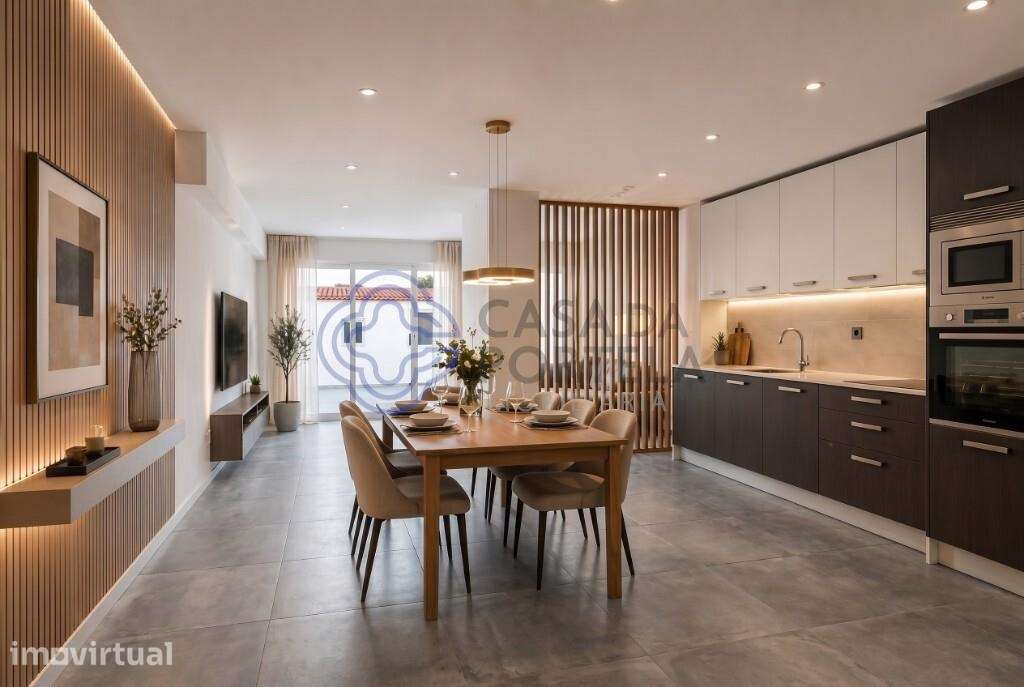 Apartamento T1 Renovado com Logradouro, Churrasqueira e Anexo - Grande imagem: 4/35