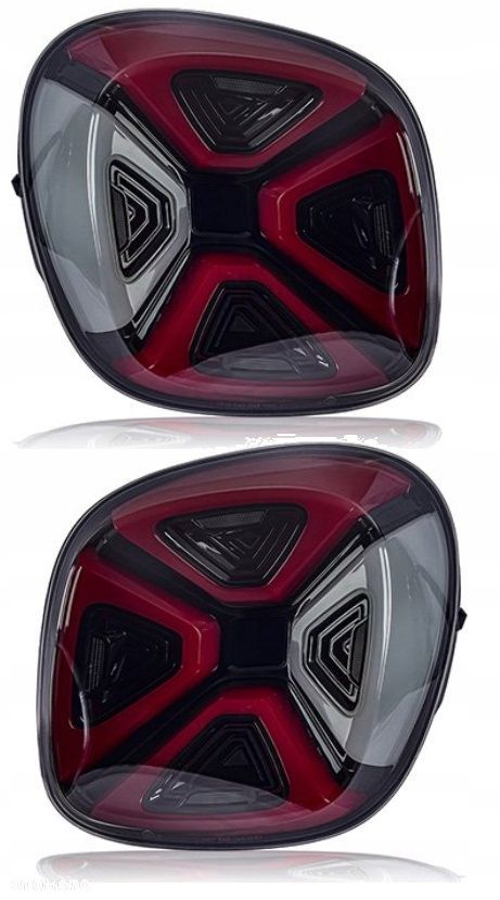 lampy tylne kpl full led neon diodowe tuning smart fortwo iii 3 w 453 14-19 - 1