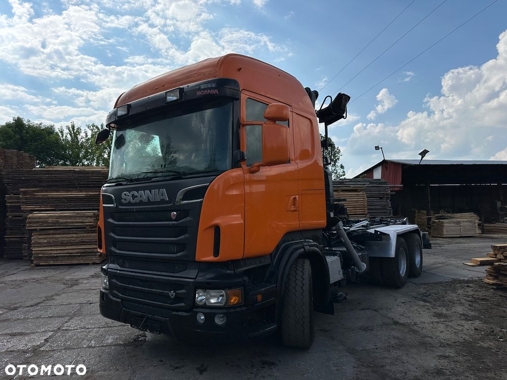 Scania V8 6x4 Hakowiec Hds do złomu drewna dzwig - 2
