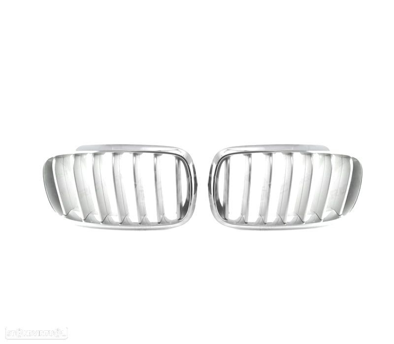 GRELHAS FRONTAIS BMW X5 F15 13- CROMADO - 1