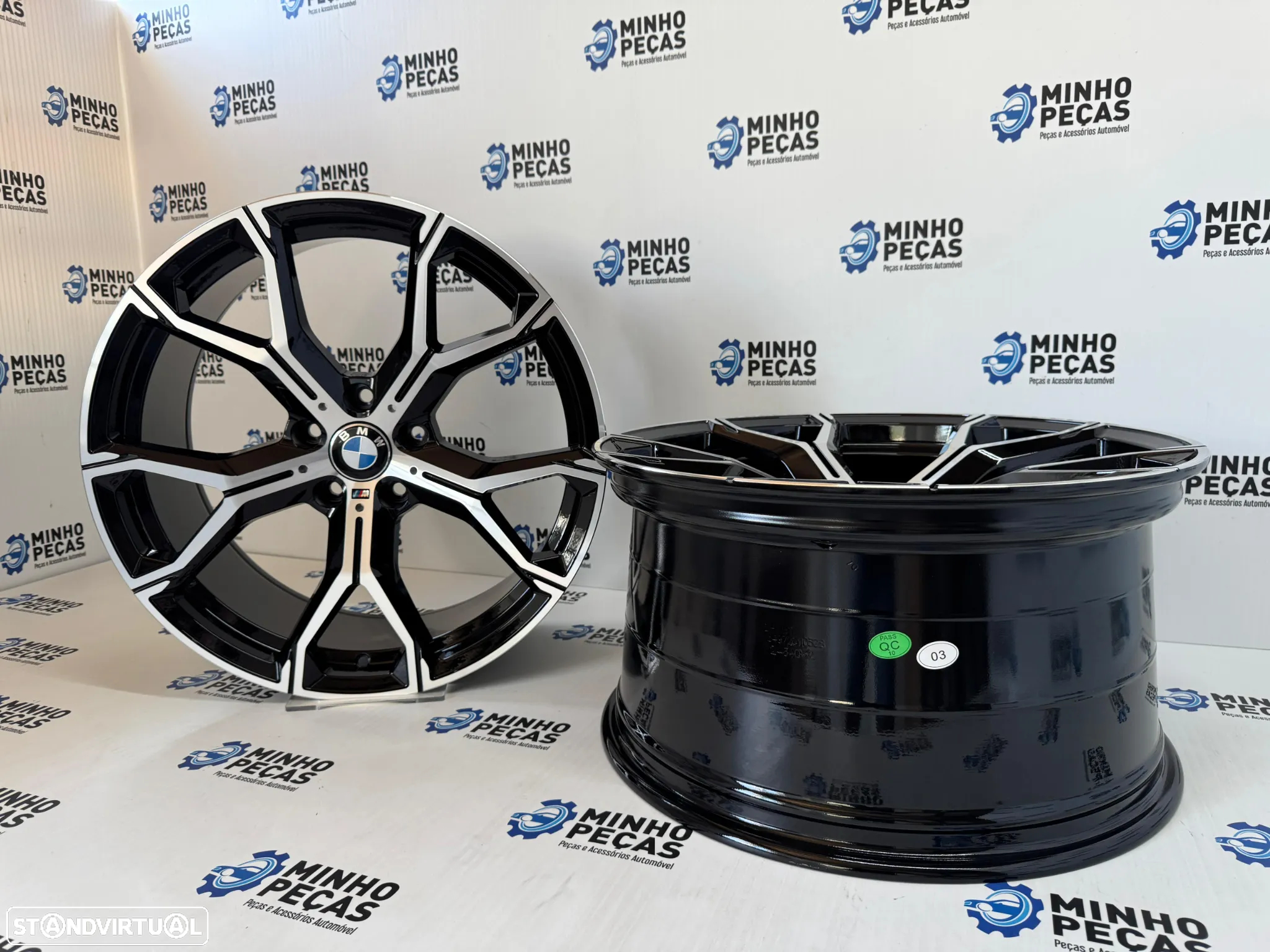 Jantes Look BMW X6 M em 20 (5x120) Preto e Polido - 5