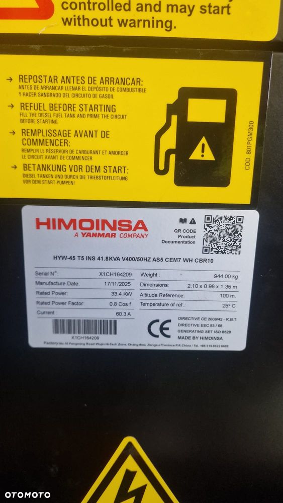 Himoinsa HYW 45 T5 41,8 KVA - 3