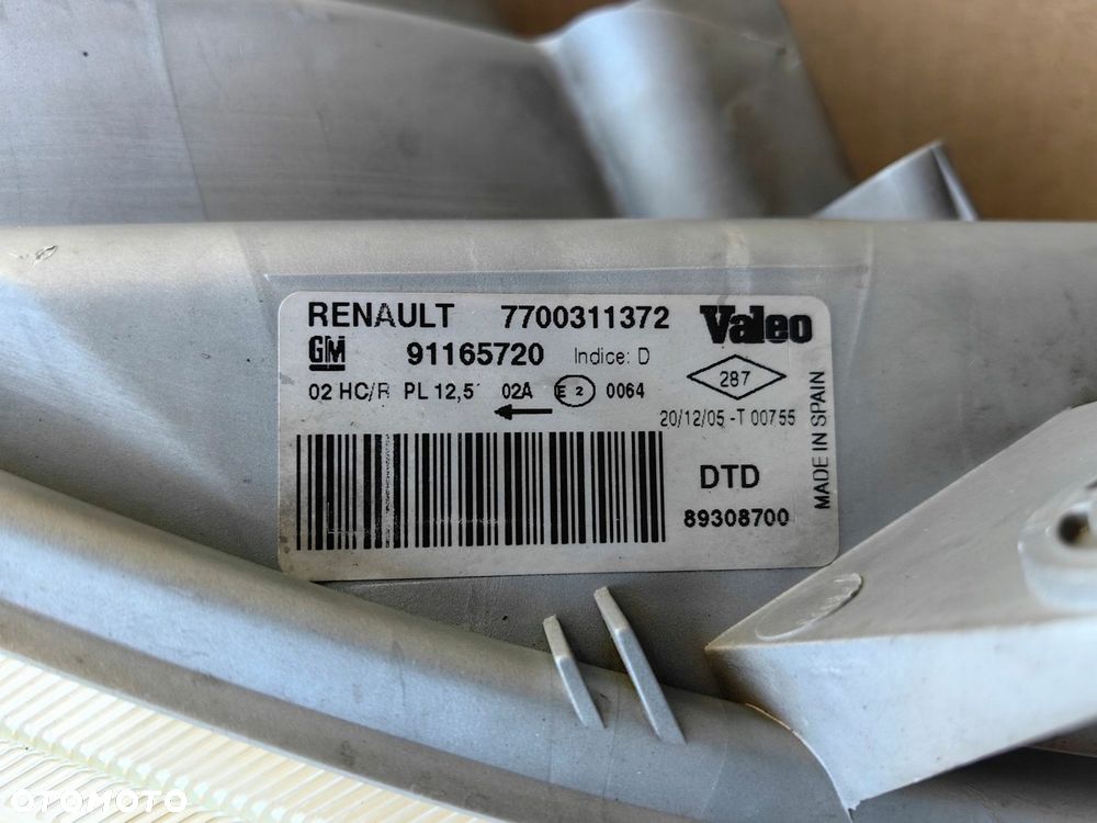 Lampa przednia Prawa RENAULT TRAFIC 7700311372 OPEL VIVARO 91165720 (1162) - 6