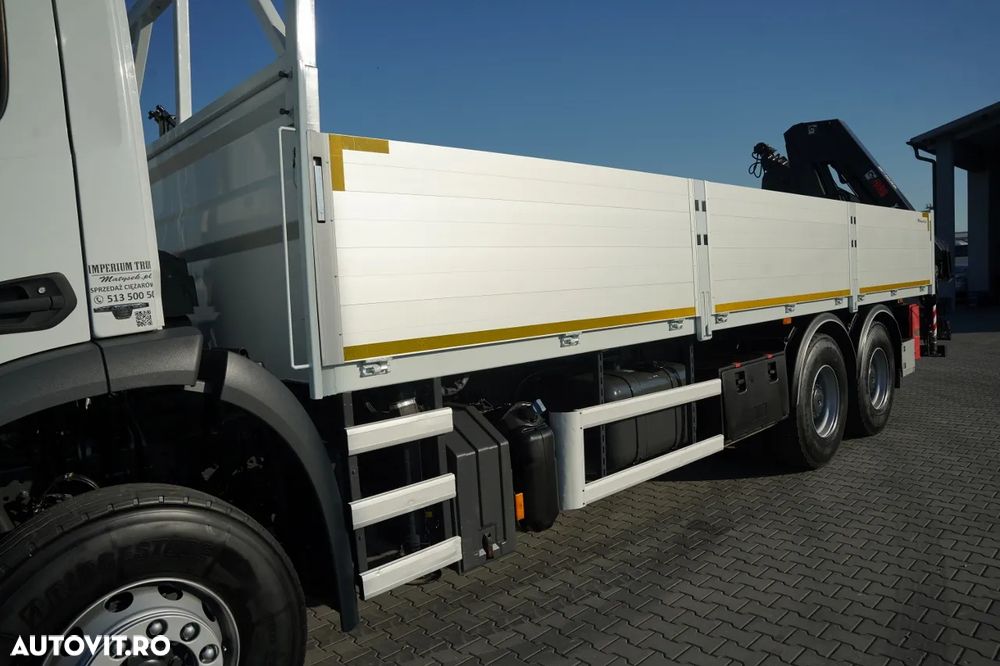 Mercedes-Benz AROCS 2636 / 6x4 / LIVRARE 7,6 M + HIAB 188 B-3 HDS / PODEA REZISTENTĂ / RADIOCOMANDĂ / ROTATOARE / FURCĂ PENTRU PALEȚI / EURO 6 - 15