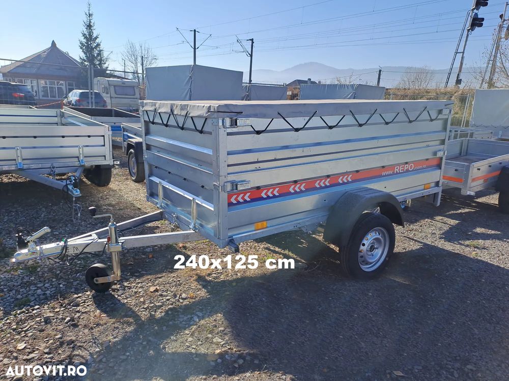 REPO Remorca 750kg 235x125 cm 2ax cu prelata - 8