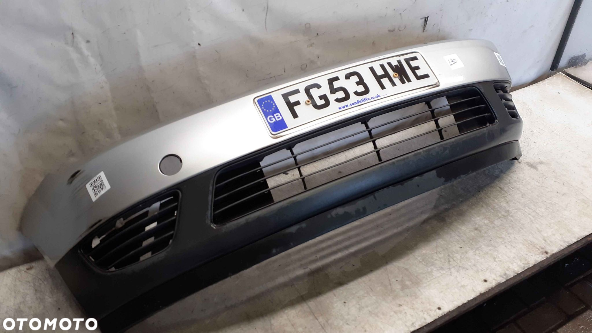 } ZDERZAK PRZÓD PRZEDNI FORD FIESTA MK.6 6 VI 62 SREBRNY - 2