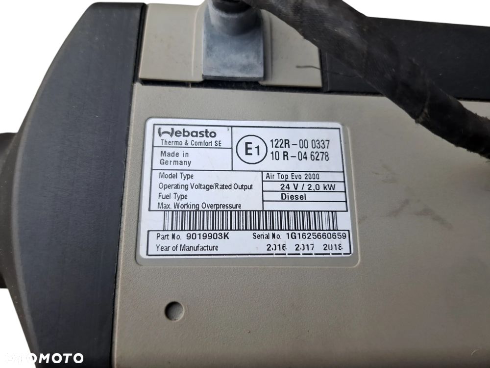 WEBASTO AIR TOP 2000 VOLVO FH4 RENAULT GAMA T 84178403 P02 - 3