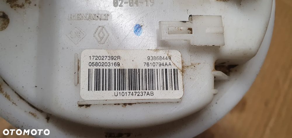 Pompka paliwa pływak Opel Vivaro B Trafic III 1.6 DCI 172027392R 93868449 - 6
