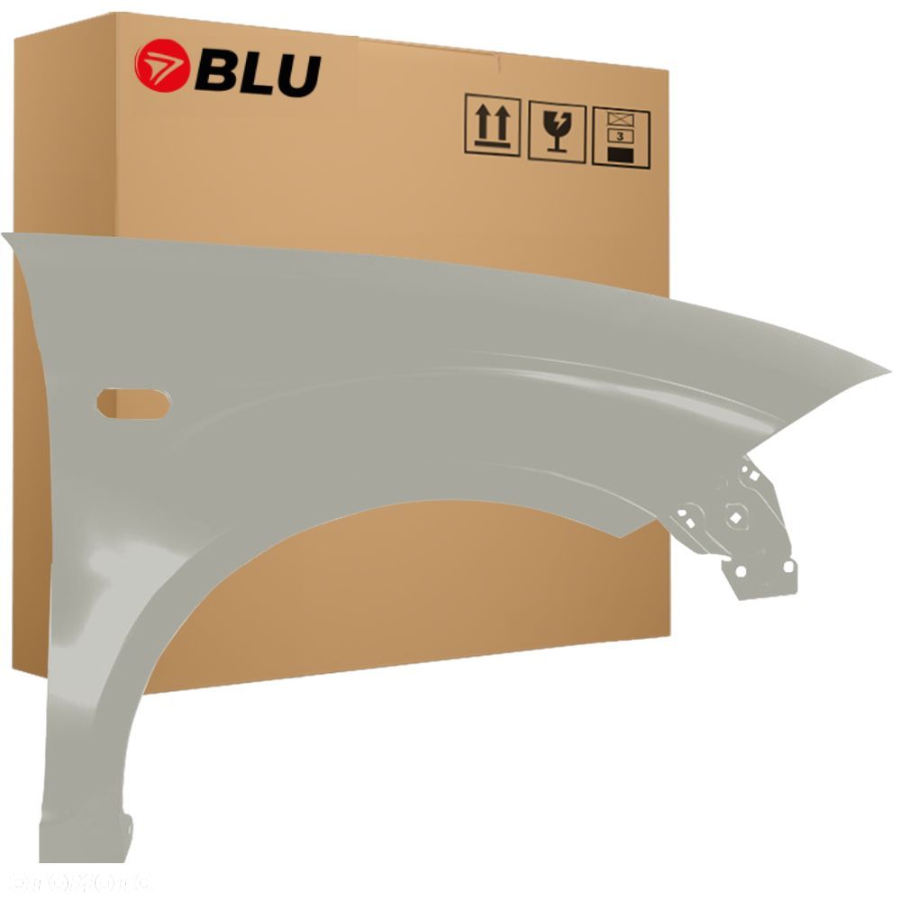 BLU Błotnik SEAT ALTEA XL LS7N Prawy Przód Srebro 2006-2015 ocynk GrauArtico - 1
