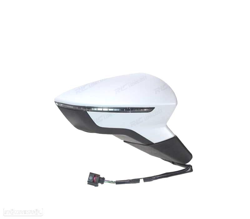 ESPELHO COMPLETO DIREITO SEAT LEON 13-20 REBATÍVEL - 1