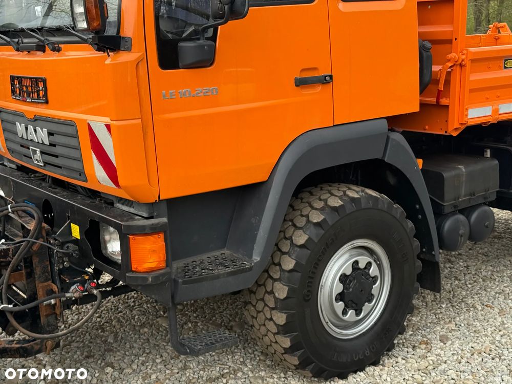 MAN * MAN 10-220 * Pług * Kiper Wywrotka Meiller * 4x4 * Zimowe Utrzymanie * Unimog * - 4