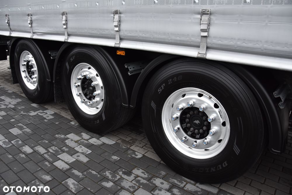 Schmitz Cargobull FIRANKA / STANDARD / COILMULDA / ALU-FELGI / DACH PODNOSZONY 21/22r REJ. / PLANDEKA WZMACNIANA OE SCHMITZ / OŚ PODNOSZONA  !!! JAK NOWA !!! - 9