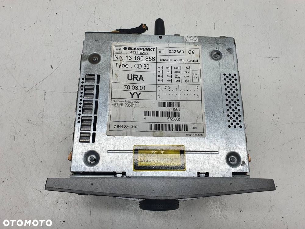 RADIO ODTWARZACZ CD OPEL ASTRA H GTC 13190856 - 4