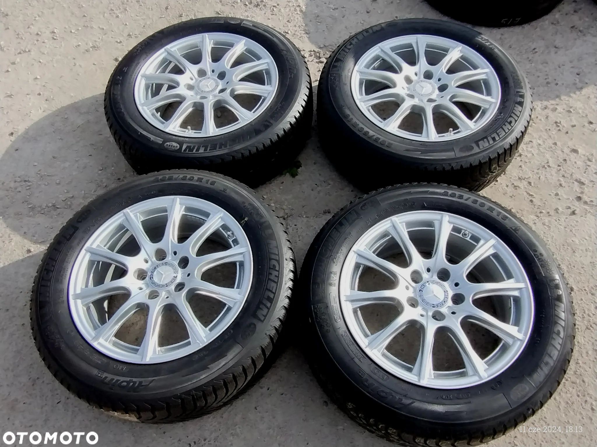 5x112 Alufelgi Felgi Aluminiowe 16 Koła Zimowe Zima Mercedes A Klasa W176  W177 A177 W169 CLA A117 W117 B Klasa W246 W247 W245 VITO V-KLASA C Klasa W204 W205 Legnica Alu-Rad 205/60 6mm - 1