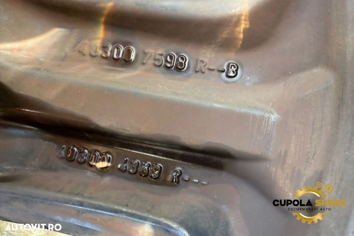 Jante cu anvelope 225/45/R19 7.0JX19 ET40 403007598R 403004369R Renau - 8