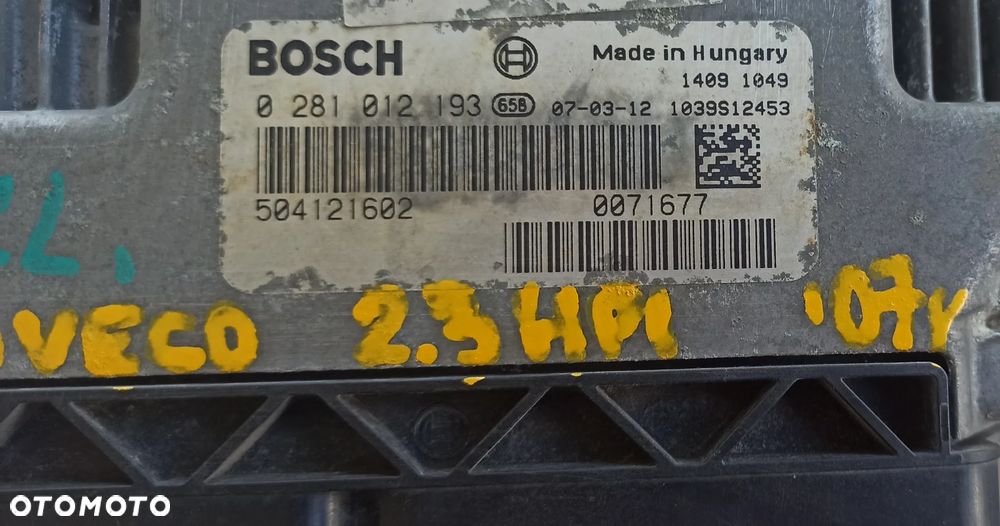 Iveco Daily Sterownik Komputer Silnika 2.3 HPI 2007r 504121602 - 4