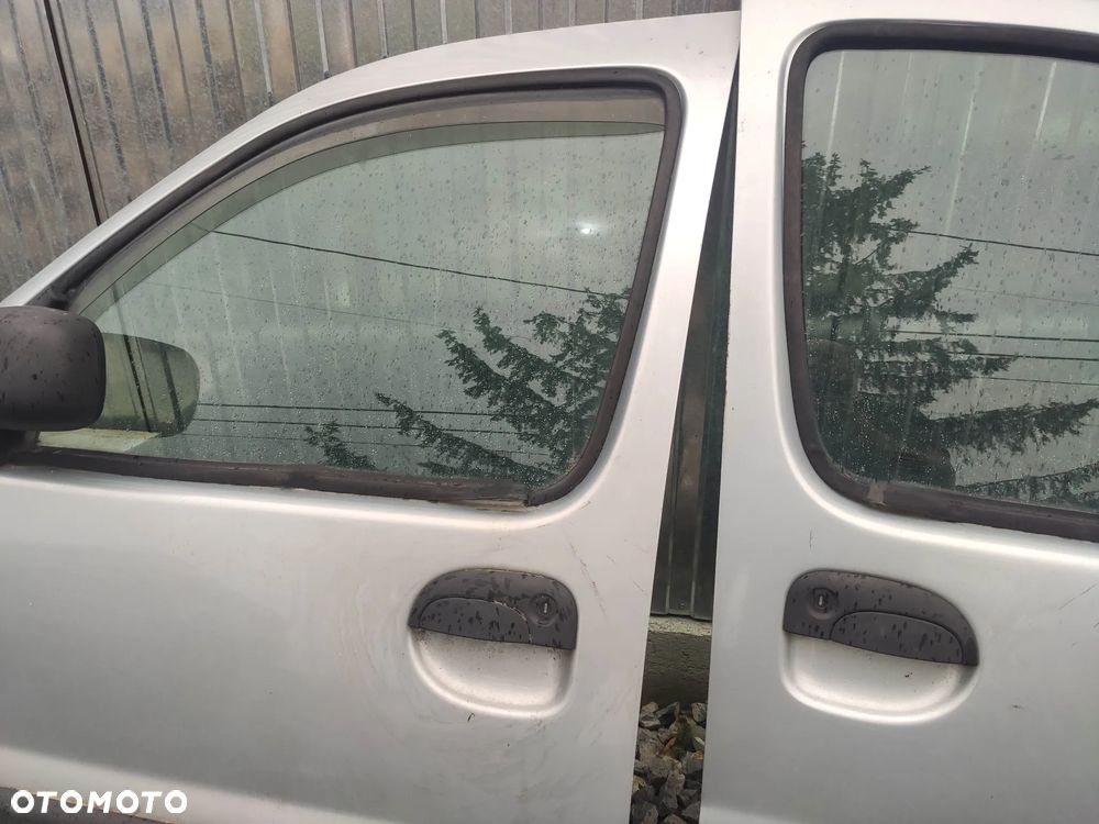 KL Drzwi Prawy Lewy Przód Tył Gołe RENAULT KANGOO I 97- LIFT TEB64 SREBRNE - 4