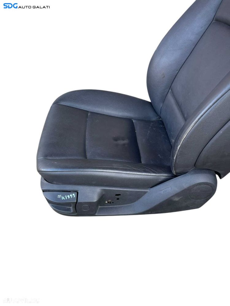 Scaun Piele Neagra cu Incalzire Stanga Fata Sofer BMW Seria 5 F10 F11 2009 - 2017 Cod 52107234966 52107266345 52109144893 52107230648 [B4800] - 10