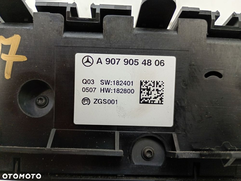 Panel Sterowania Nawiewu A9079054806 Mercedes Sprinter W907 W910 - 5