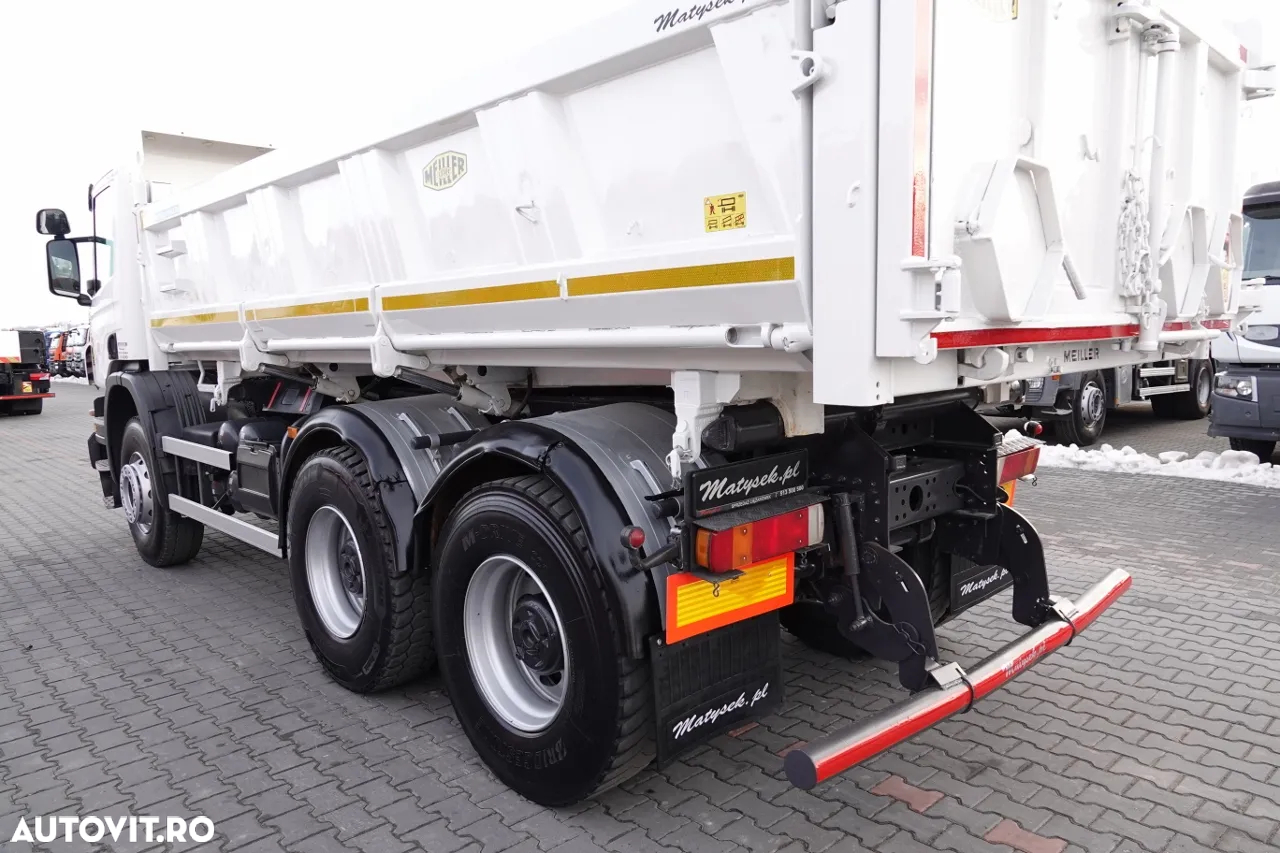Scania P 340 / 6x4 / BASCULANTE / HYDROBURTA / BORDMATIC / MEILLER KIPER / MANUAL / 2010 - 17