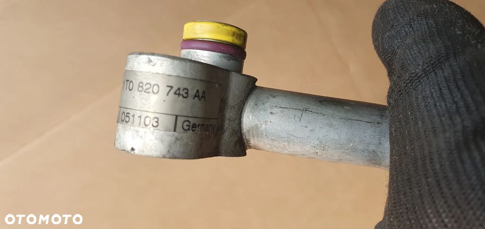 Przewód rurka klimatyzacji klimy VW Touran 1.9 TDI 1T0820743AA - 9