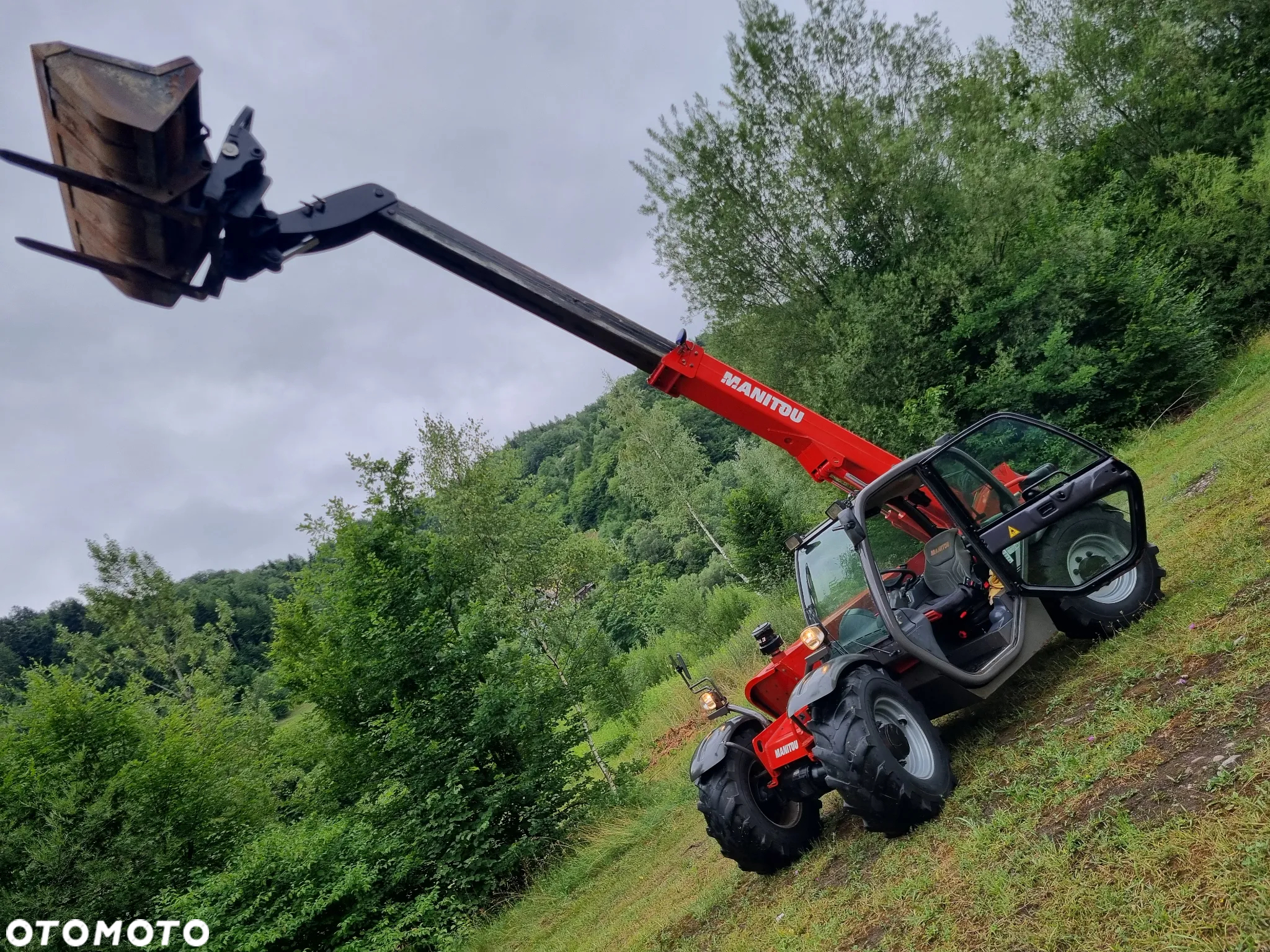 Manitou MVT 628 Ładowarka teleskopowa 6 metrów Udzwig 2,9tony idealny stan z Norwegii 2011r Niski przebieg Łyżka i widły - 8