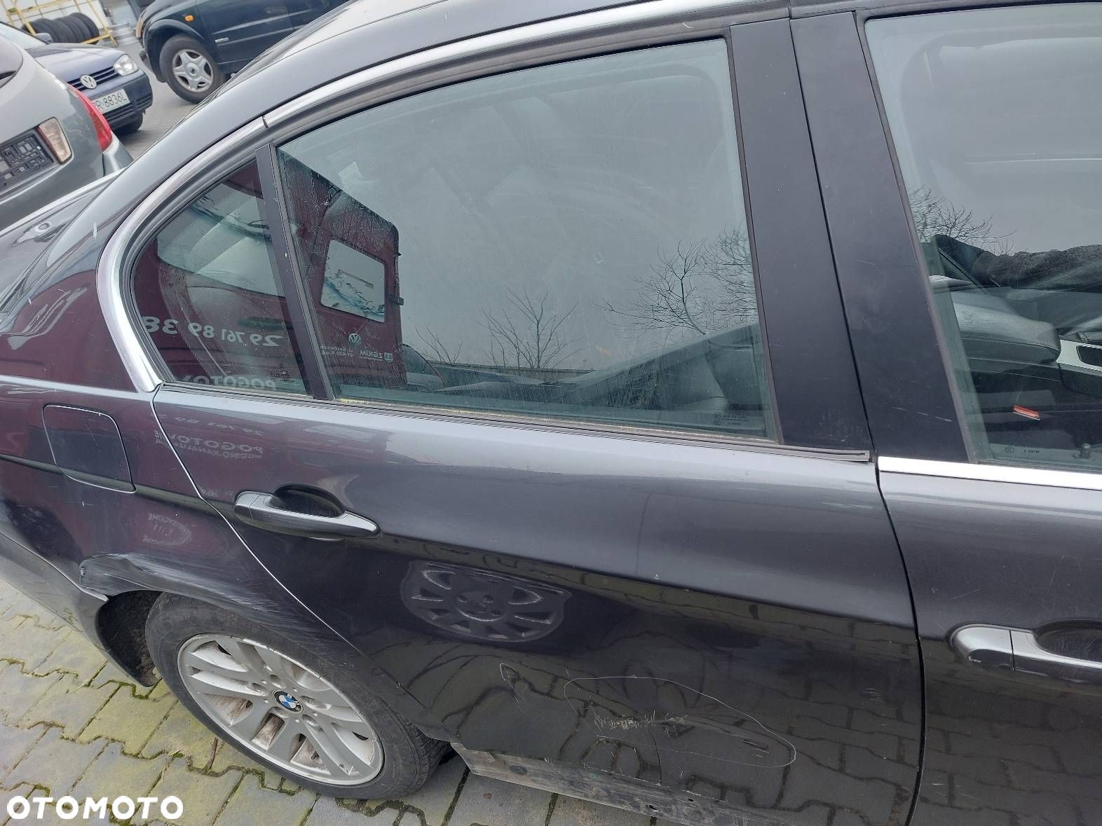 DRZWI KOMPLETNE PRAWY TYŁ BMW E90 A22/7 SPARKLING GRAPHITE - 1