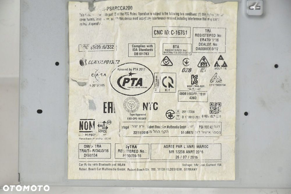 radio * nawigacja citroen c3 iii peugeot 208 9822730380 - 4