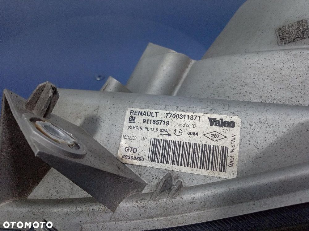OPEL VIVARO A TRAFIC II REFLEKTOR LEWY PRZÓD LAMPA PRZEDNIA EU 7700311371 - 5