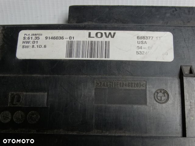 BMW X5 E70 X6 E71 PL4 JBBFE II LOW HWD1 SW81D6 Moduł komfortu  9146036 Sterownik - 3