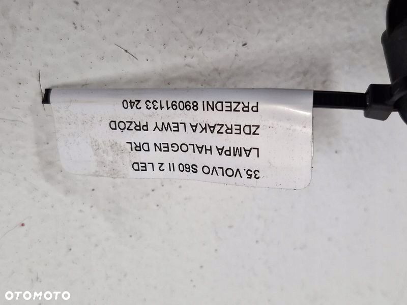 VOLVO S60 II 2 LED LAMPA HALOGEN DRL ZDERZAKA LEWY PRZÓD PRZEDNI 89091133 - 7