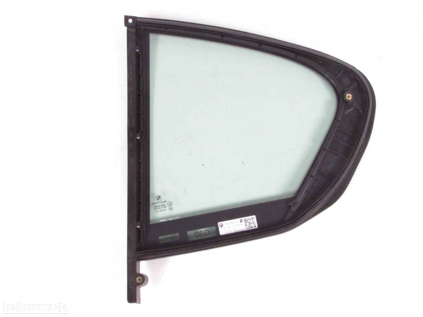 Vidro da porta Direito/Trás Seminovo/ Original BMW 5 (G30, F90) 51357381348 - 2