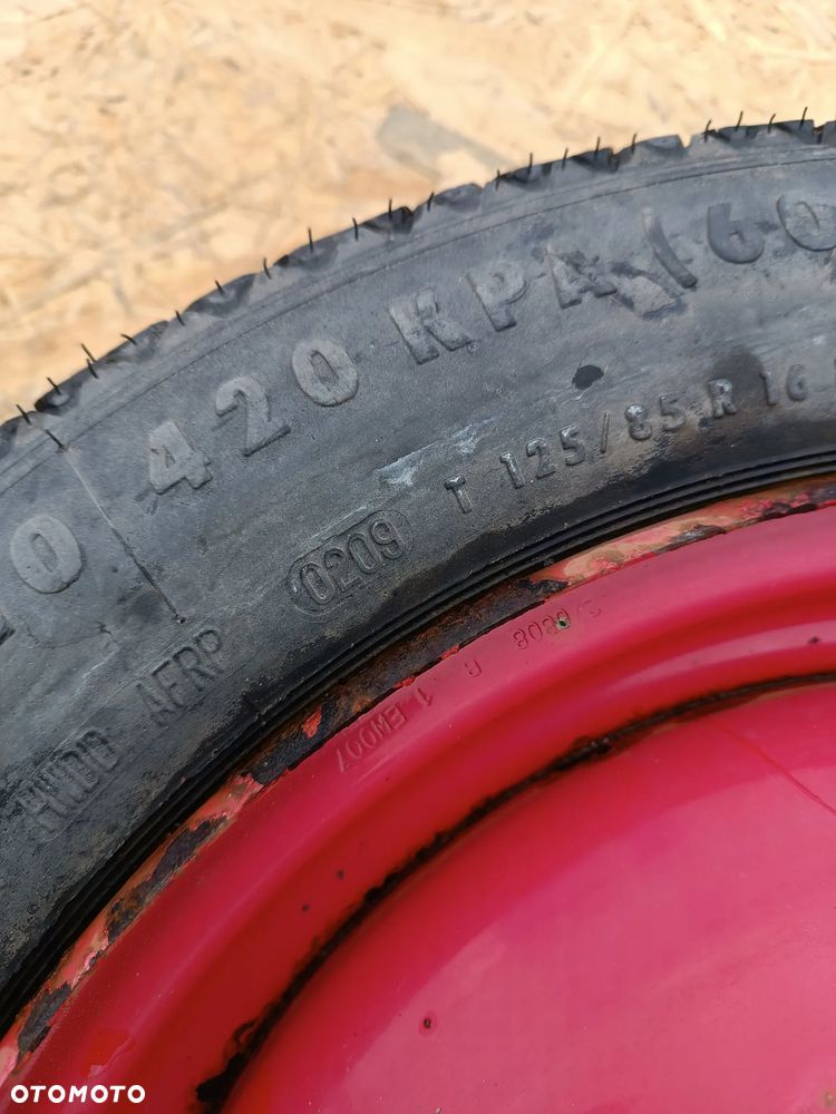 KOŁO DOJAZDOWE ZAPASOWE PEUGEOT 308 CITROEN 16 CALI 4X108 - 3