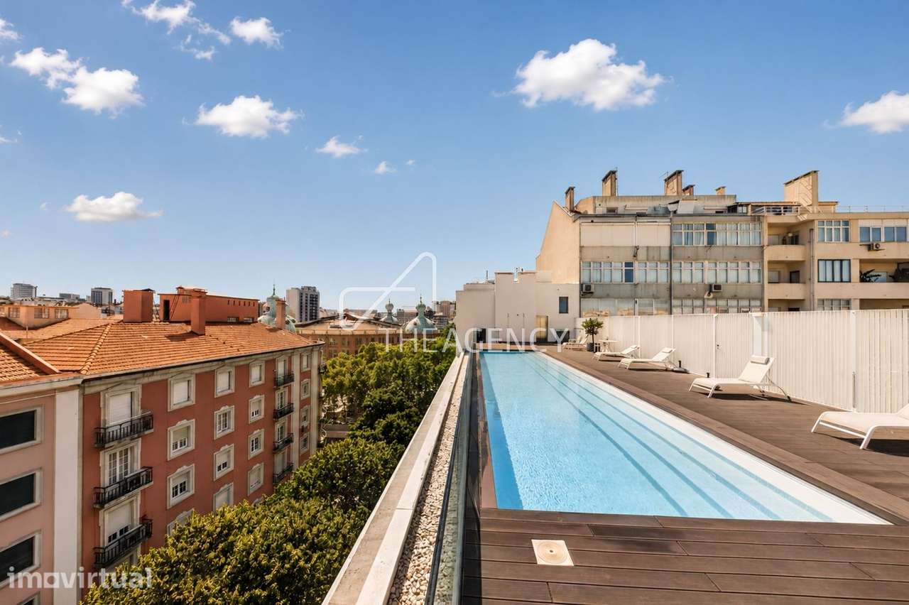 T3 de Luxo com Piscina e Garagem no Edifício Lumino - Campo Pequeno - Grande imagem: 2/60