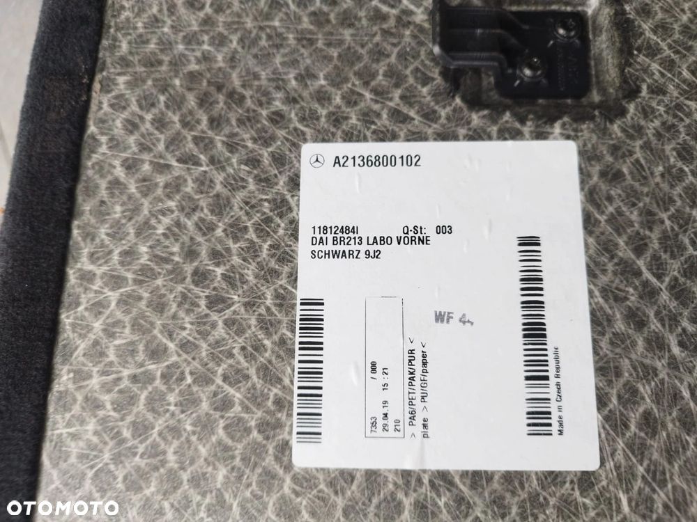 WNĘTRZE BAGAŻNIKA MERCEDES E-KLASA W213 KOMBI PODŁOGA BAGAŻNIKA KOMPLET A2136800102 - 3