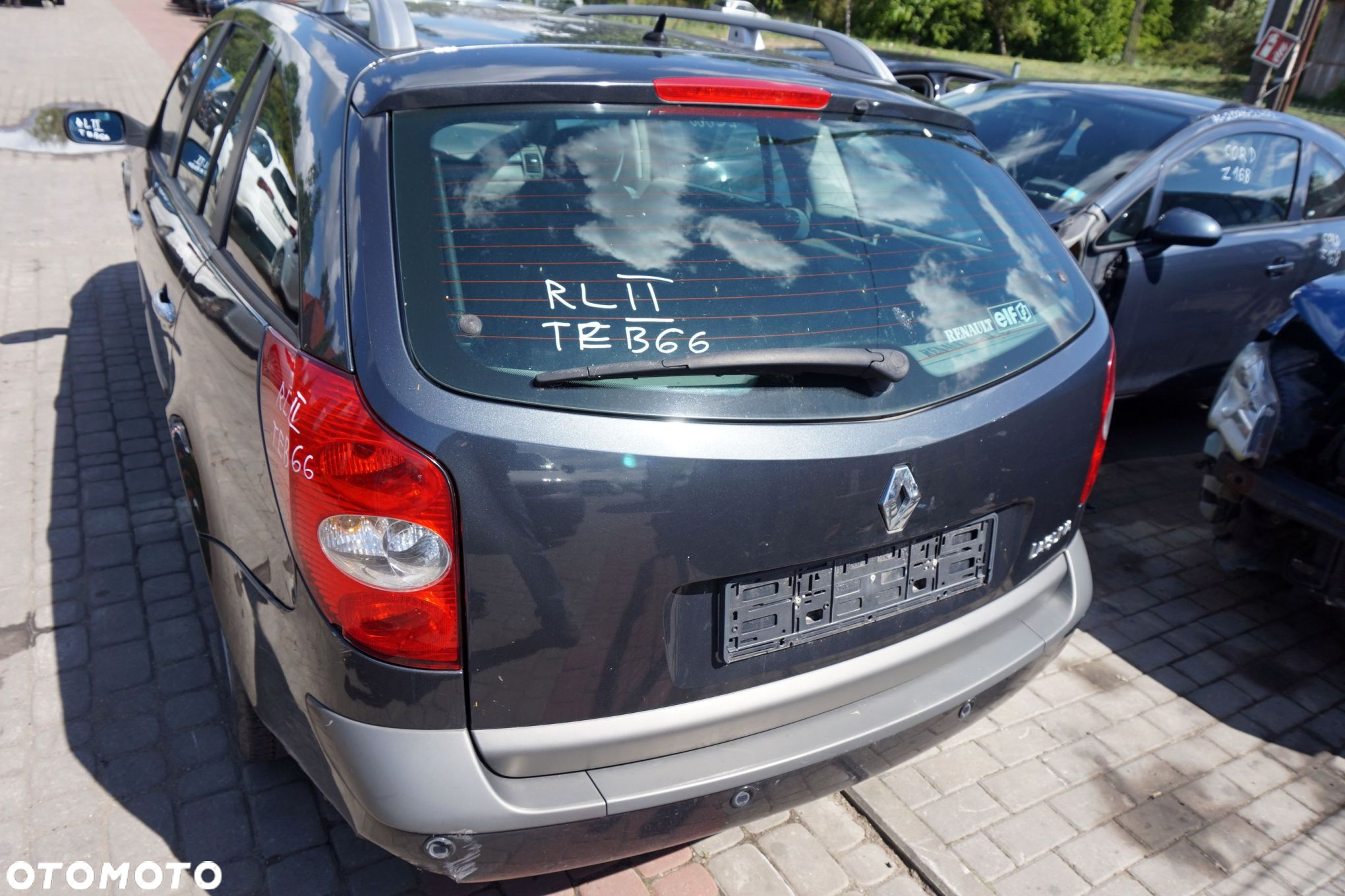 KLAPA BAGAŻNIKA TYLNA LAGUNA II PH1 KOMBI TEB66  SZARY RENAULT 2001-2005 - 2