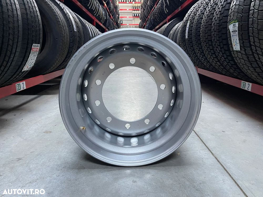 Janta NOUA  Otel 11.75X22.5 Akojant 10 prezoane, 105 mm intre prezoane, fiu 280 mm, flansa interioara Valva exterioara Toate Pozitiile - 2