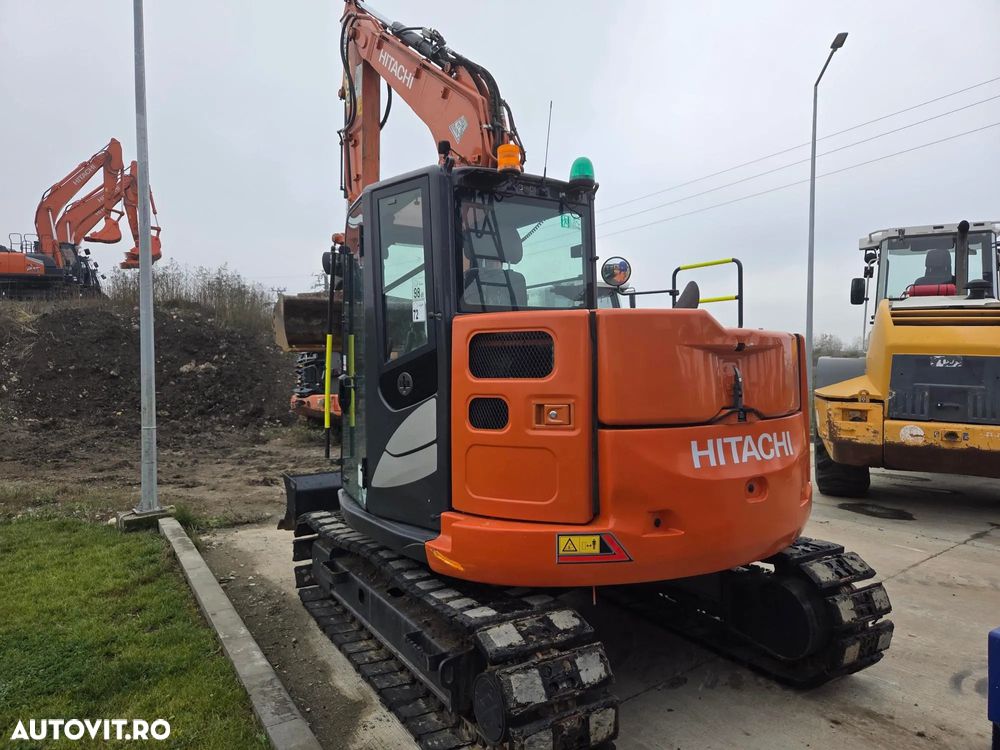 Hitachi ZX85, 2021, 4.088h, CUPLA RAPIDA+3 CUPE NOI, Senile CAUCIUC 90% ok, Inst hidr de picon pe bratele de excavare, A doua inst hidr pe bratele de excavare, Ad sapare 5m, ridica 4,5t, camera spate, 8.650kg, leasing 4 ani-6.500lei/luna, PROMOTIE 56.900 EUR - 36