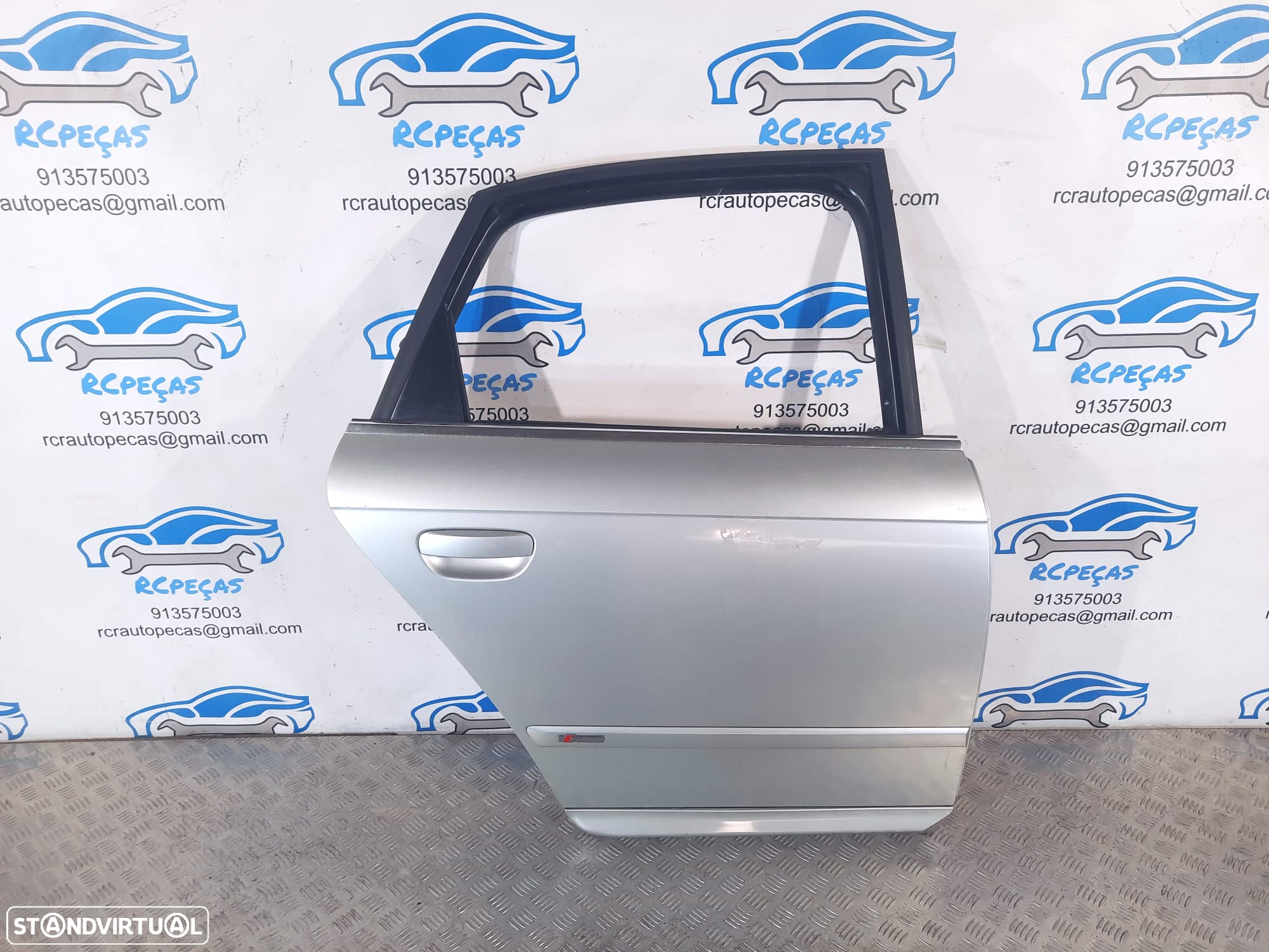 PORTA PORTAS TRASEIRA TRÁS DIREITA AUDI A4 B7 SLINE SEDAN CARRO 8E0833052H 8E0833052 FECHO ELEVADOR MOTOR PUXADOR VIDRO - 3