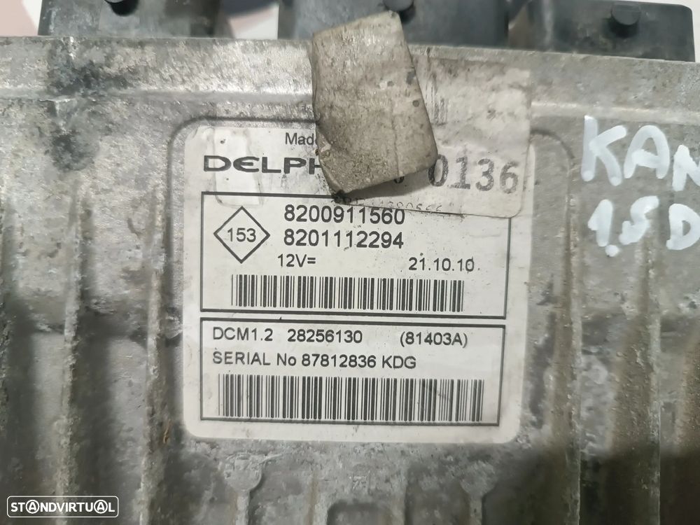 UNIDADE / CENTRALINA DO MOTOR RENAULT KANGOO II / CLIO III 1.5DCI 8200911560 8201112294 28256130 - 3