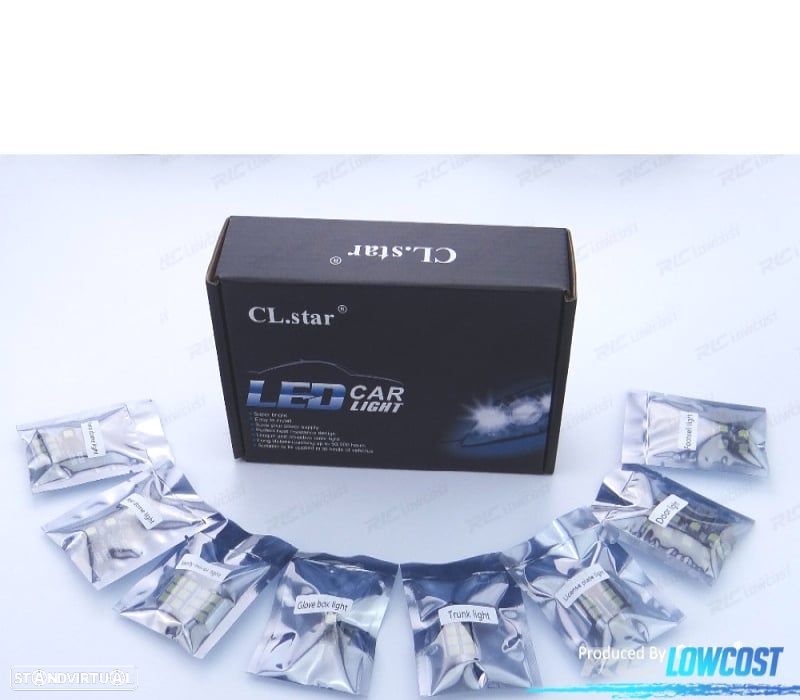 KIT COMPLETO 14 LAMPADAS LED INTERIOR PARA VOLKSWAGEN VW PASSAT B6 06-11 - 4