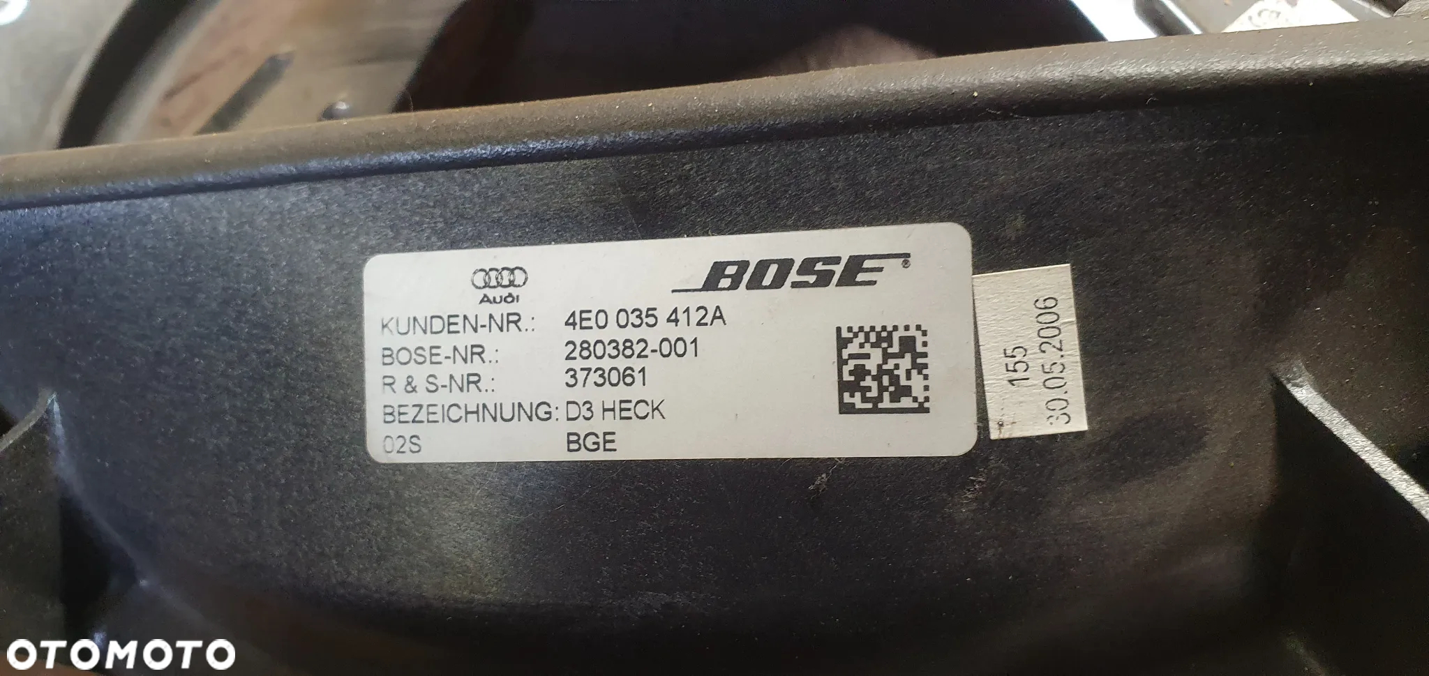 Głośnik subwoofer BOSE Audi A8 D3 4E0035412A - 7