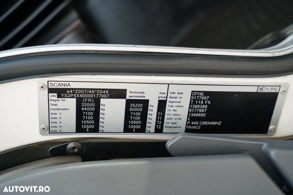Scania P 440 / 8x4 / BASCULATOR 2 LATERAL / HYDRODOXY / BORDMATIC / / EURO 5 EEV - 38